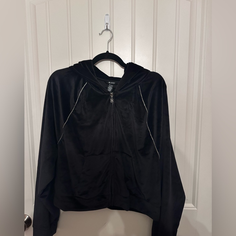 Bling Velour Hoodie